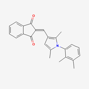 2-{[1-(2,3-dimethylphenyl)-2,5-dimethyl-1H-pyrrol-3-yl]methylene}-1H-indene-1,3(2H)-dione