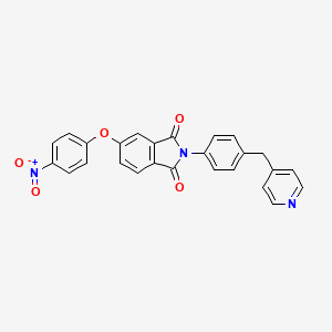 5-(4-nitrophenoxy)-2-[4-(4-pyridinylmethyl)phenyl]-1H-isoindole-1,3(2H)-dione