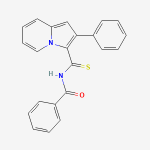 N-[(2-phenyl-3-indolizinyl)carbonothioyl]benzamide