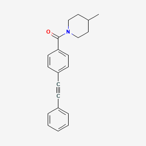 4-methyl-1-[4-(phenylethynyl)benzoyl]piperidine