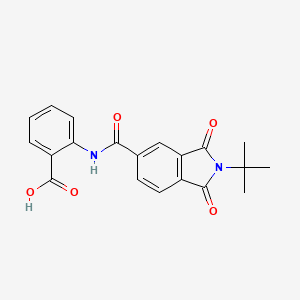 2-(2-TERT-BUTYL-1,3-DIOXOISOINDOLE-5-AMIDO)BENZOIC ACID