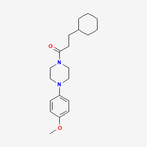 3-CYCLOHEXYL-1-[4-(4-METHOXYPHENYL)PIPERAZINO]-1-PROPANONE