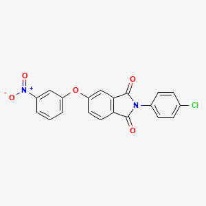 2-(4-Chlorophenyl)-5-(3-nitrophenoxy)-2,3-dihydro-1H-isoindole-1,3-dione