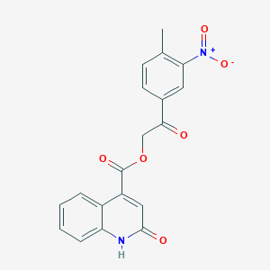 2-(4-methyl-3-nitrophenyl)-2-oxoethyl 2-hydroxy-4-quinolinecarboxylate