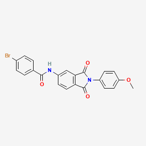 4-bromo-N-[2-(4-methoxyphenyl)-1,3-dioxo-2,3-dihydro-1H-isoindol-5-yl]benzamide