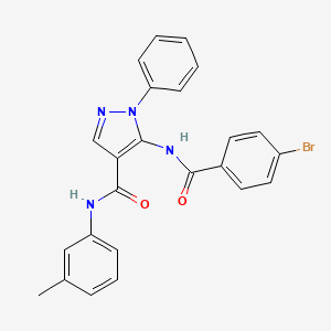 5-[(4-bromobenzoyl)amino]-N-(3-methylphenyl)-1-phenylpyrazole-4-carboxamide