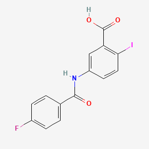 5-[(4-fluorobenzoyl)amino]-2-iodobenzoic acid