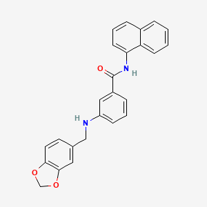 3-(1,3-benzodioxol-5-ylmethylamino)-N-naphthalen-1-ylbenzamide