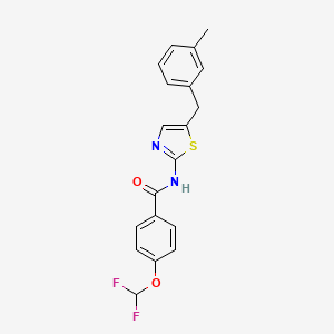 4-(difluoromethoxy)-N-[5-(3-methylbenzyl)-1,3-thiazol-2-yl]benzamide