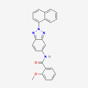 2-methoxy-N-[2-(1-naphthyl)-2H-1,2,3-benzotriazol-5-yl]benzamide