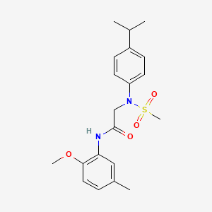 N~2~-(4-isopropylphenyl)-N~1~-(2-methoxy-5-methylphenyl)-N~2~-(methylsulfonyl)glycinamide