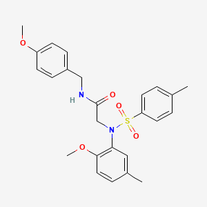 N~1~-(4-methoxybenzyl)-N~2~-(2-methoxy-5-methylphenyl)-N~2~-[(4-methylphenyl)sulfonyl]glycinamide