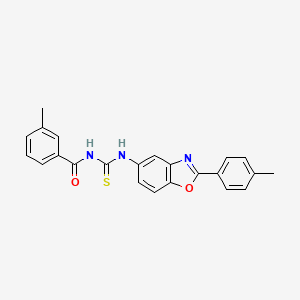 3-methyl-N-{[2-(4-methylphenyl)-1,3-benzoxazol-5-yl]carbamothioyl}benzamide