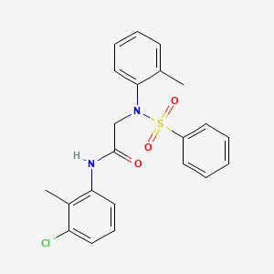 N~1~-(3-chloro-2-methylphenyl)-N~2~-(2-methylphenyl)-N~2~-(phenylsulfonyl)glycinamide