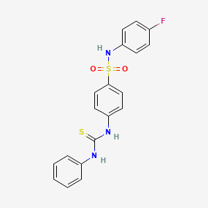 4-[(anilinocarbonothioyl)amino]-N-(4-fluorophenyl)benzenesulfonamide