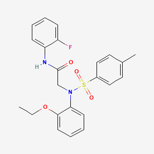 N~2~-(2-ethoxyphenyl)-N~1~-(2-fluorophenyl)-N~2~-[(4-methylphenyl)sulfonyl]glycinamide