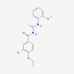 3-bromo-4-ethoxy-N-[(2-methoxyphenyl)carbamothioyl]benzamide