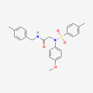 N~2~-(4-methoxyphenyl)-N~1~-(4-methylbenzyl)-N~2~-[(4-methylphenyl)sulfonyl]glycinamide