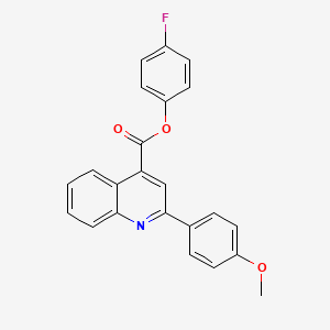 4-fluorophenyl 2-(4-methoxyphenyl)-4-quinolinecarboxylate