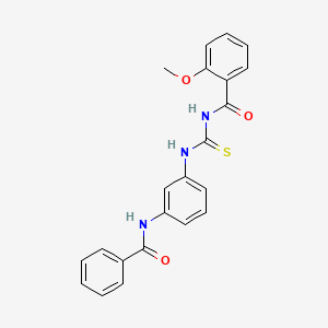 2-methoxy-N-({3-[(phenylcarbonyl)amino]phenyl}carbamothioyl)benzamide