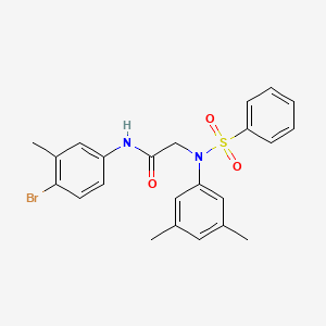 N~1~-(4-bromo-3-methylphenyl)-N~2~-(3,5-dimethylphenyl)-N~2~-(phenylsulfonyl)glycinamide