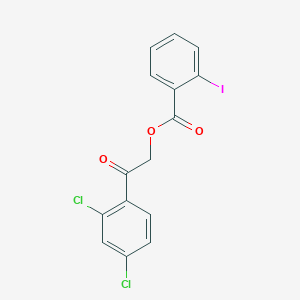 2-(2,4-dichlorophenyl)-2-oxoethyl 2-iodobenzoate