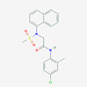 N~1~-(4-chloro-2-methylphenyl)-N~2~-(methylsulfonyl)-N~2~-1-naphthylglycinamide