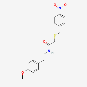 N-[2-(4-methoxyphenyl)ethyl]-2-[(4-nitrobenzyl)thio]acetamide