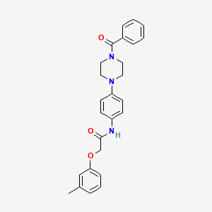 N-[4-(4-benzoyl-1-piperazinyl)phenyl]-2-(3-methylphenoxy)acetamide