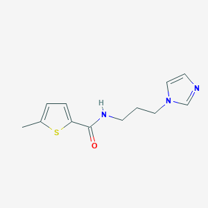 N-[3-(1H-imidazol-1-yl)propyl]-5-methylthiophene-2-carboxamide