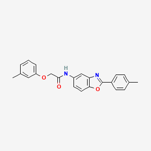 2-(3-methylphenoxy)-N-[2-(4-methylphenyl)-1,3-benzoxazol-5-yl]acetamide