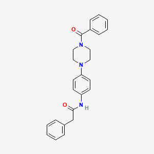 N-[4-(4-benzoyl-1-piperazinyl)phenyl]-2-phenylacetamide