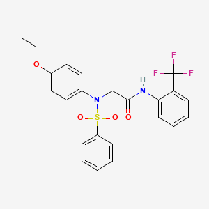 N~2~-(4-ethoxyphenyl)-N~2~-(phenylsulfonyl)-N~1~-[2-(trifluoromethyl)phenyl]glycinamide