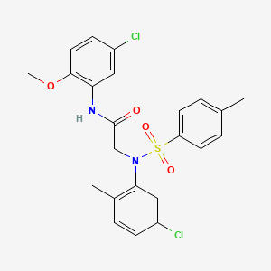 N~1~-(5-chloro-2-methoxyphenyl)-N~2~-(5-chloro-2-methylphenyl)-N~2~-[(4-methylphenyl)sulfonyl]glycinamide