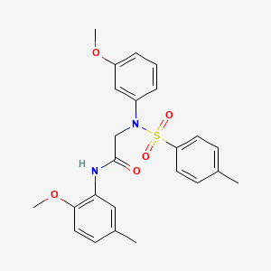 N~1~-(2-methoxy-5-methylphenyl)-N~2~-(3-methoxyphenyl)-N~2~-[(4-methylphenyl)sulfonyl]glycinamide