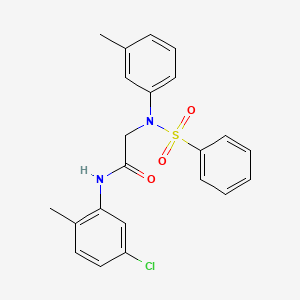 N~1~-(5-chloro-2-methylphenyl)-N~2~-(3-methylphenyl)-N~2~-(phenylsulfonyl)glycinamide