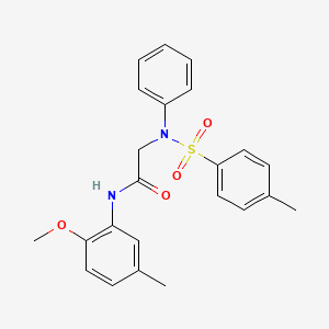 N-(2-methoxy-5-methylphenyl)-2-(N-(4-methylphenyl)sulfonylanilino)acetamide