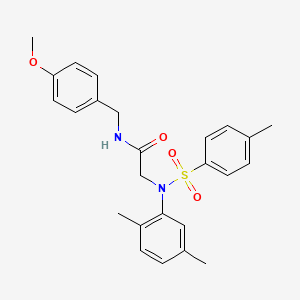 N~2~-(2,5-dimethylphenyl)-N~1~-(4-methoxybenzyl)-N~2~-[(4-methylphenyl)sulfonyl]glycinamide