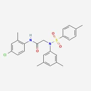 N~1~-(4-chloro-2-methylphenyl)-N~2~-(3,5-dimethylphenyl)-N~2~-[(4-methylphenyl)sulfonyl]glycinamide