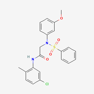 N~1~-(5-chloro-2-methylphenyl)-N~2~-(3-methoxyphenyl)-N~2~-(phenylsulfonyl)glycinamide