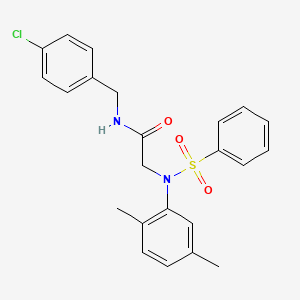 N~1~-(4-chlorobenzyl)-N~2~-(2,5-dimethylphenyl)-N~2~-(phenylsulfonyl)glycinamide