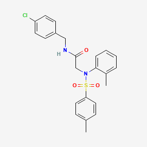 N~1~-(4-chlorobenzyl)-N~2~-(2-methylphenyl)-N~2~-[(4-methylphenyl)sulfonyl]glycinamide