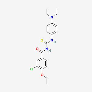 3-chloro-N-({[4-(diethylamino)phenyl]amino}carbonothioyl)-4-ethoxybenzamide