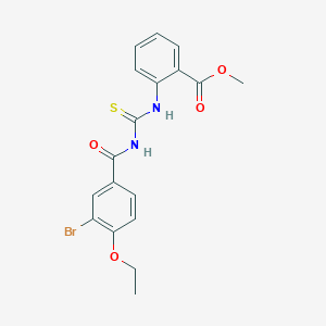 methyl 2-({[(3-bromo-4-ethoxybenzoyl)amino]carbonothioyl}amino)benzoate