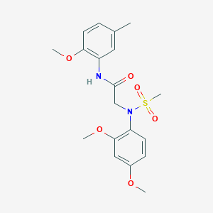 N~2~-(2,4-dimethoxyphenyl)-N~1~-(2-methoxy-5-methylphenyl)-N~2~-(methylsulfonyl)glycinamide
