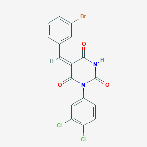 5-(3-bromobenzylidene)-1-(3,4-dichlorophenyl)-2,4,6(1H,3H,5H)-pyrimidinetrione