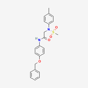 N~1~-[4-(benzyloxy)phenyl]-N~2~-(4-methylphenyl)-N~2~-(methylsulfonyl)glycinamide