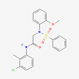 N~1~-(3-chloro-2-methylphenyl)-N~2~-(2-methoxyphenyl)-N~2~-(phenylsulfonyl)glycinamide