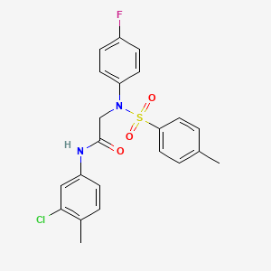 N~1~-(3-chloro-4-methylphenyl)-N~2~-(4-fluorophenyl)-N~2~-[(4-methylphenyl)sulfonyl]glycinamide