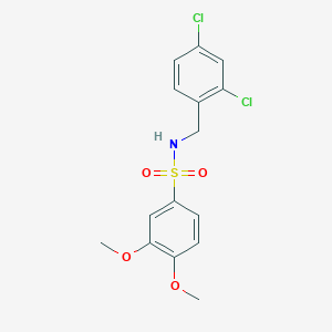 N-(2,4-dichlorobenzyl)-3,4-dimethoxybenzenesulfonamide